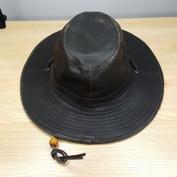 DORFMAN HAT CO Mens XL Dark Brown Weathered Safari Outback Outdoor UPF 50 - Picture 1 of 9